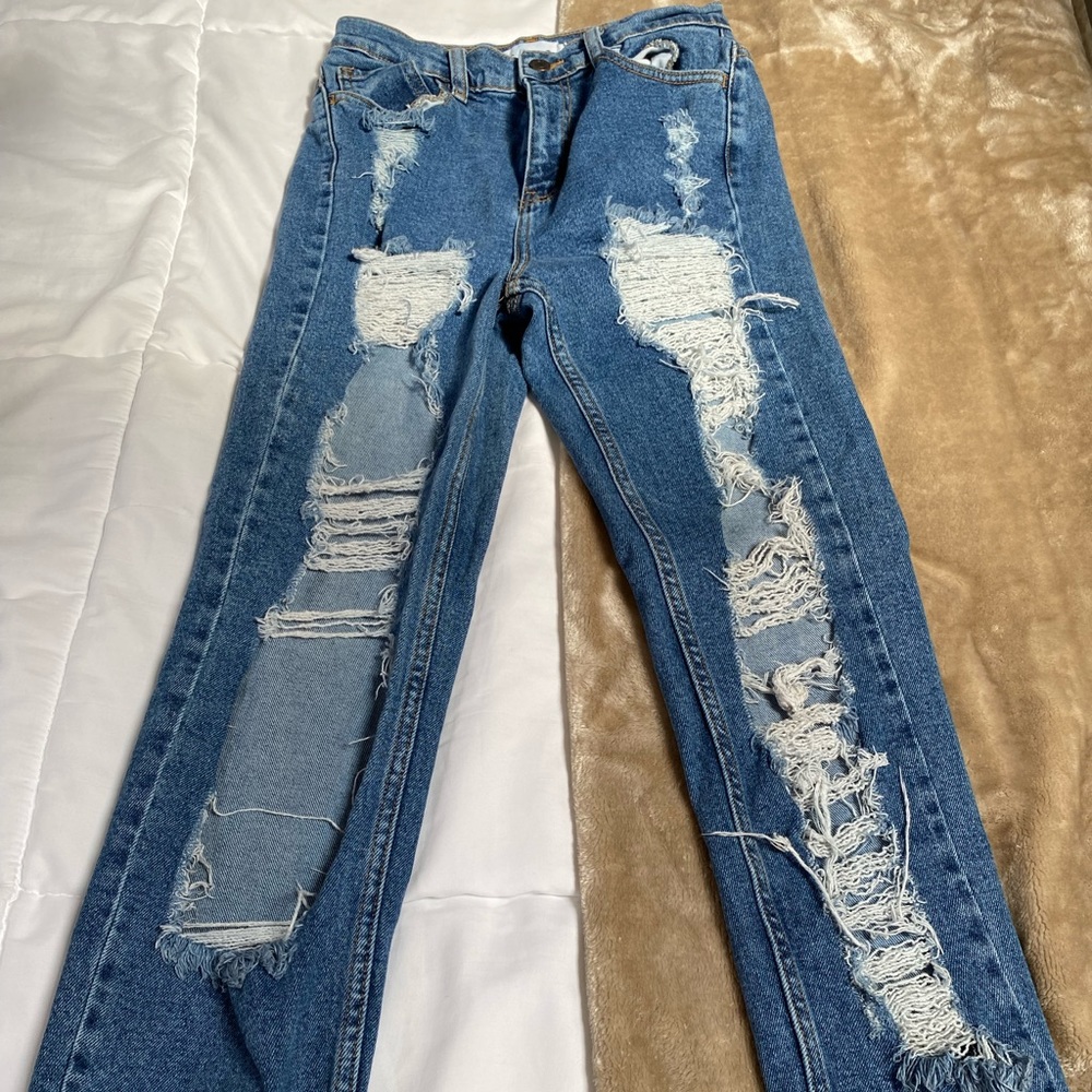 Cello Ripped Boyfriend Jeans